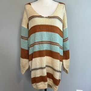 Shein Fall Colors Oversized Long Sweater Dress